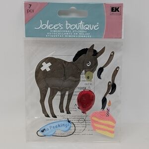 Jolee's Boutique Pin The Tail on the Donkey Dimensional Stickers